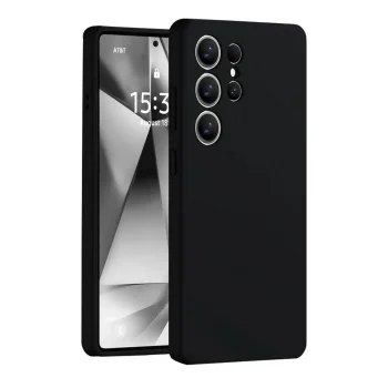 Samsung Galaxy S25 Ultra Kılıf Nano İçi Kadife Silikon - Siyah