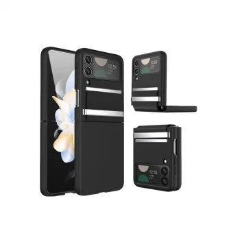 Samsung Galaxy Z Flip 3 Kılıf Belt Flip Kapak - Siyah