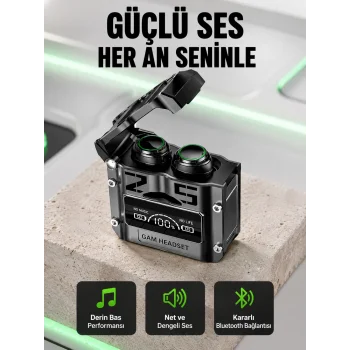 Şarj Kutulu Kablosuz Bluetooth Kulak İçi Spor Kulaklık Yeni Nesil