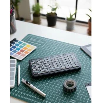 Şarjlı Kablosuz Mini RGB Klavye Uzun Pil Ömürlü