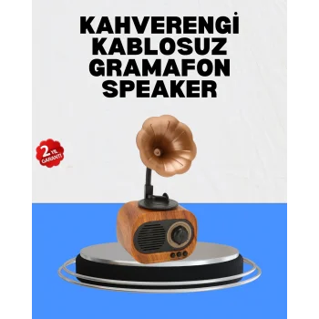 Şarjlı Mini Retro Radyo Bluetooth Hoparlör Çoklu Bağlantı Seçenekli