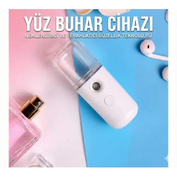 Şarjlı Mini Yüz Nemlendirici Dezenfektan Cihazı Mist Sprayer