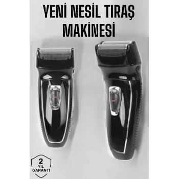 Şarjlı Paslanmaz Çelik lı ve Kablosuz Saç Sakal Tıraş Makinesi