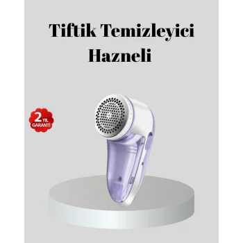 Şarjlı Tiftik Temizleyici – Çıkarılabilir Hazneli, Anti-Statik Fırçalı, USB Şarjlı