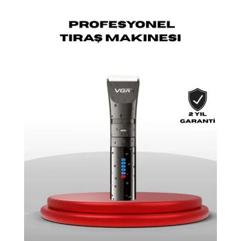 Şarjlı Tıraş Makinesi – Dijital Ekranlı, IPX7 Su Geçirmez, Titanyum lı