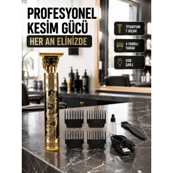 Şarjlı Titanyum lı Saç Kesme Makinesi Yeni Nesil