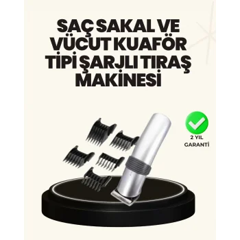 Şarjlı ve Kablosuz Tıraş Makinesi – Her Yerde Rahat Kullanım
