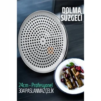 Sarma Dolma Süzgeci 24 cm 304 Paslanmaz Çelik