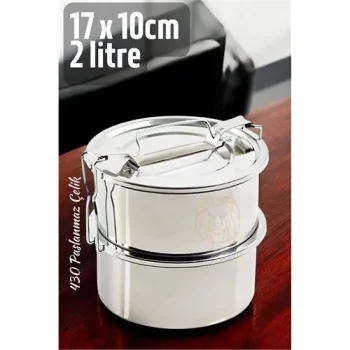 Sefer Tası Paslanmaz Çelik Yemek Kabı 17 Cm 2 Litre 721367