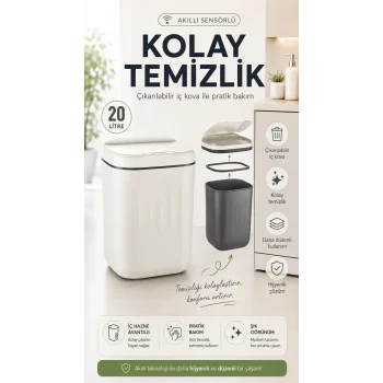 Sensörlü Çöp Kovası