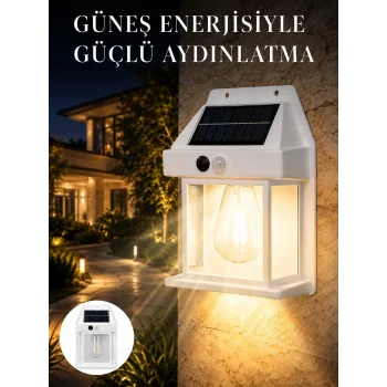Sensörlü Solar Led Dış Duvar Aydınlatma