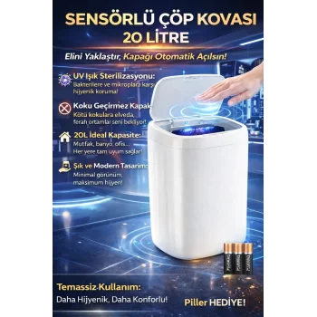 Sensörlü Teknolojik Çöp Kovası