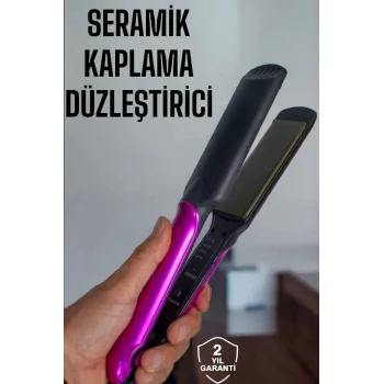 Seramik Kaplama Isı Ayarlı Yıpranma Karşıtı Saç Düzleştirici