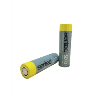 Sertec 18650 3.7V 3000 Mah 10C Li-Ion Şarjlı Pil