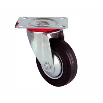 Servis Tekeri - Tablalı Siyah Döner - Çap 100 mm