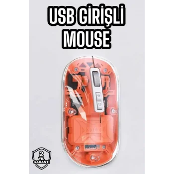 Sessiz Kablosuz USB Girişli Mouse Fare Yüksek Performanslı