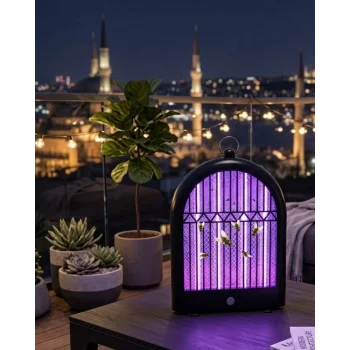 Sessiz Sivrisinek Lambası  Şarjlı ve Güvenli Kullanım