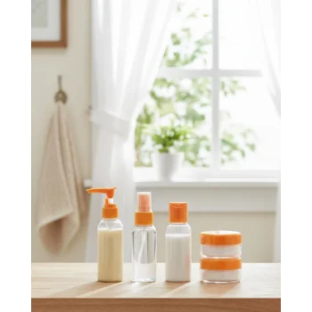 Seyahat İçin 5’li Şeffaf Kozmetik Kap Seti 30 ml