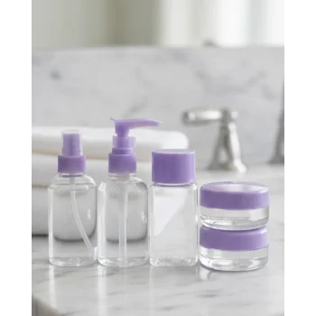 Seyahat İçin 5’li Şeffaf Kozmetik Şişe Seti 30 ml