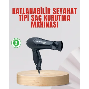 Seyahat Tipi Saç Kurutma Makinesi Katlanabilir Hafif Yapı
