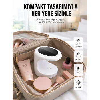 Seyehat Tipi Mini Oje Kurutucu Ultraviole Mor Işık Protez Tırnak Kurutucu