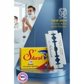 Shark Super Chrome 100’lüpremium Paket - Profesyonel Jilet