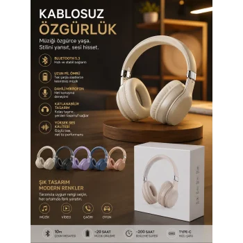 shopwave Kulaküstü bluetooth Kulaklık (0177)