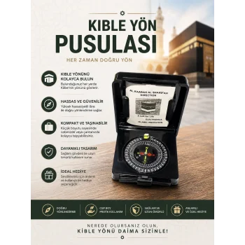 Shopwave Özel Kutulu Kıble Tayini Için Pusula (0177)