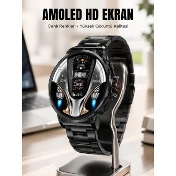 Şık Metal Kasa ve Değiştirilebilir Kordonlarla SW80 Smartwatch Yeni Nesil