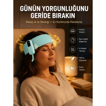 Sıkıştırmalı Baş Masaj Aleti Ev Tipi Konforlu Masaj Deneyimi Yeni Nesil