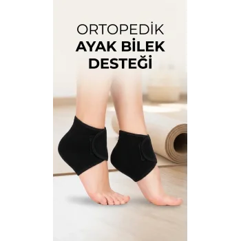 Silikon Tabanlı Ortopedik Topuk Destek Çorap Seti 2li Ayak Rahatlatıcı