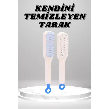 Silikon Yumuşak Sıkı Dişli Sihirli Geri Çekilebilir Tarak Kendini Temizleyen Saç Fırçası