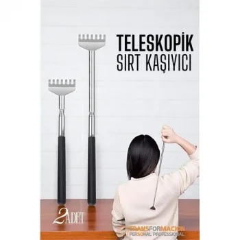 Sırt Kaşıyıcı - Telekopik 56 Cm Sırt Kaşıma Aparatı Hanımeli 2 Li Set