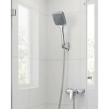 Siyah El Duşu Seti Spiral Duş Hortumu ve Duvar Askılı Çok Fonksiyonlu Duş Başlığı