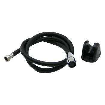 SİYAH PLASTİK PERLATÖRLÜ TAHARATMATİK HORTUM  120CM (5047)