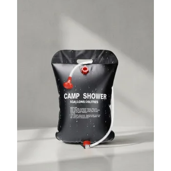 Solar Kamp Duşu 20 Litre Taşınabilir Şeffaf Su Seviyeli Dış Mekan Duş Sistemi