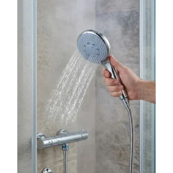 Spiral Hortumlu 4 Kademeli El Duşu Seti Duvar Askılı Banyo Duş Başlığı