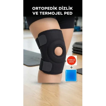 Sporcu Diz Korsesi Çapraz Bağ Destek Termojel Hediyeli