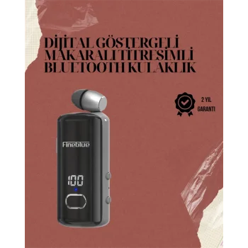 Su Geçirmez Fineblue F580 Kulaklık – Dijital Ekranlı, Klipsli