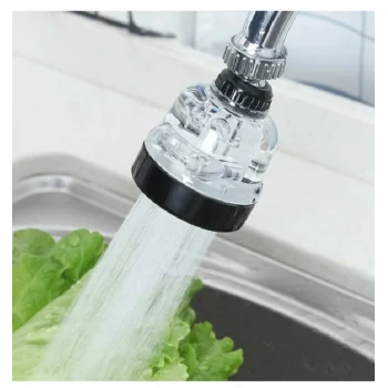 Su Tasarruflu  3 Fonksiyonlu  Oynar  Musluk Başlığı - Şeffaf
