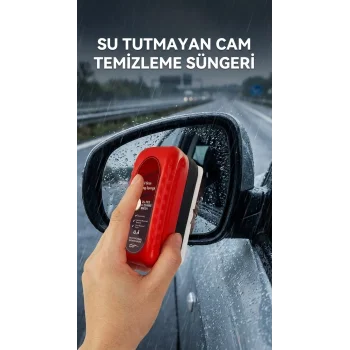Su Tutmayan Araç Cam Temizlik Süngeri Pratik Kullanım