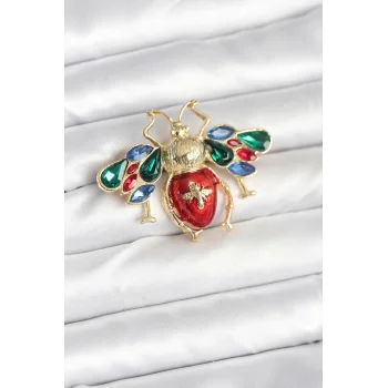 Süslü Arı Model Broş