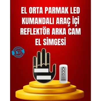 Suya Dayanıklı LED El Park Uyarı Cihazı Uzaktan Kumandalı 2025