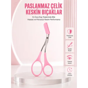 Taraklı Kaş Düzeltme Makası – Hassas Şekillendirme ve Kolay Kullanım