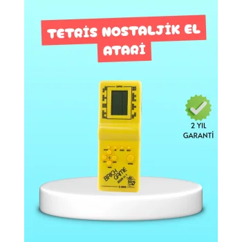 Taşınabilir El Aterisi Gameboy – Klasik Tetris Oyunu, Pil ile Çalışan Mini El Konsolu