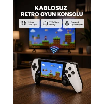Taşınabilir El Konsolu – 4.3 İnç TFT Ekran, 64 GB Dahili Oyun Hafızalı