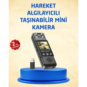 Taşınabilir Full HD Mini Kamera TFT Ekranlı
