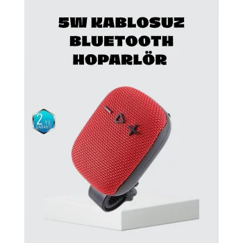 Taşınabilir Kablosuz Hoparlör – 5W Güç, TWS Bağlantı ve 800mAh Pil