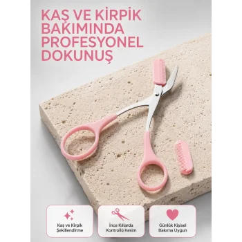 Taşınabilir Kaş ve Kirpik Düzenleme Makası – Ergonomik Tasarım Yeni Nesil