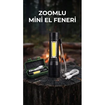 Taşınabilir Metalik Led El Feneri Uzun Pil Ömürlü Kamp Aracı